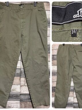 Lost Chino Pants Men’s 34x29 Olive Green Stretch Casual